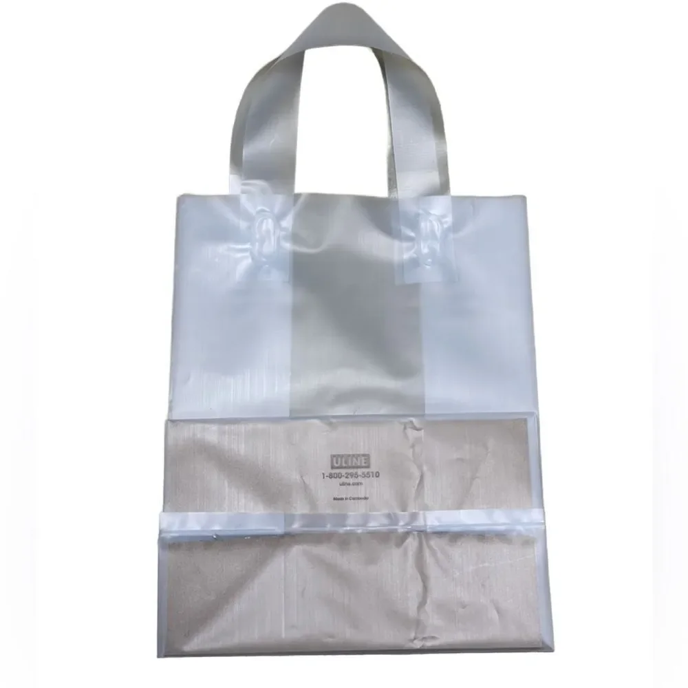 Uline 30 Count Clear Frosted Party Bags/Gift Bags (NEW)